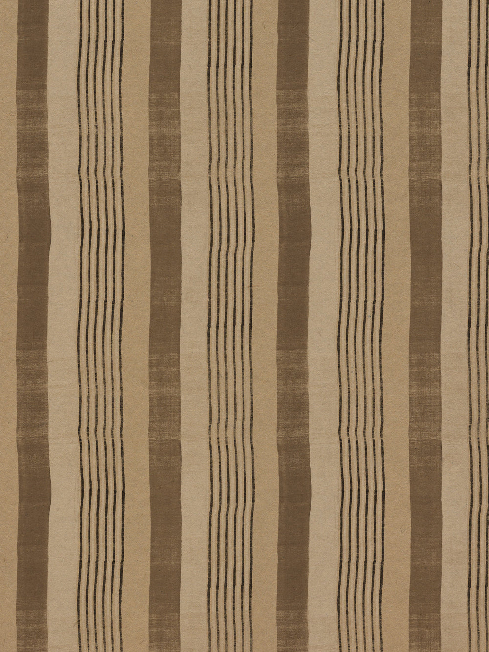 tent stripe small kraft wallpaper chris benz brown black