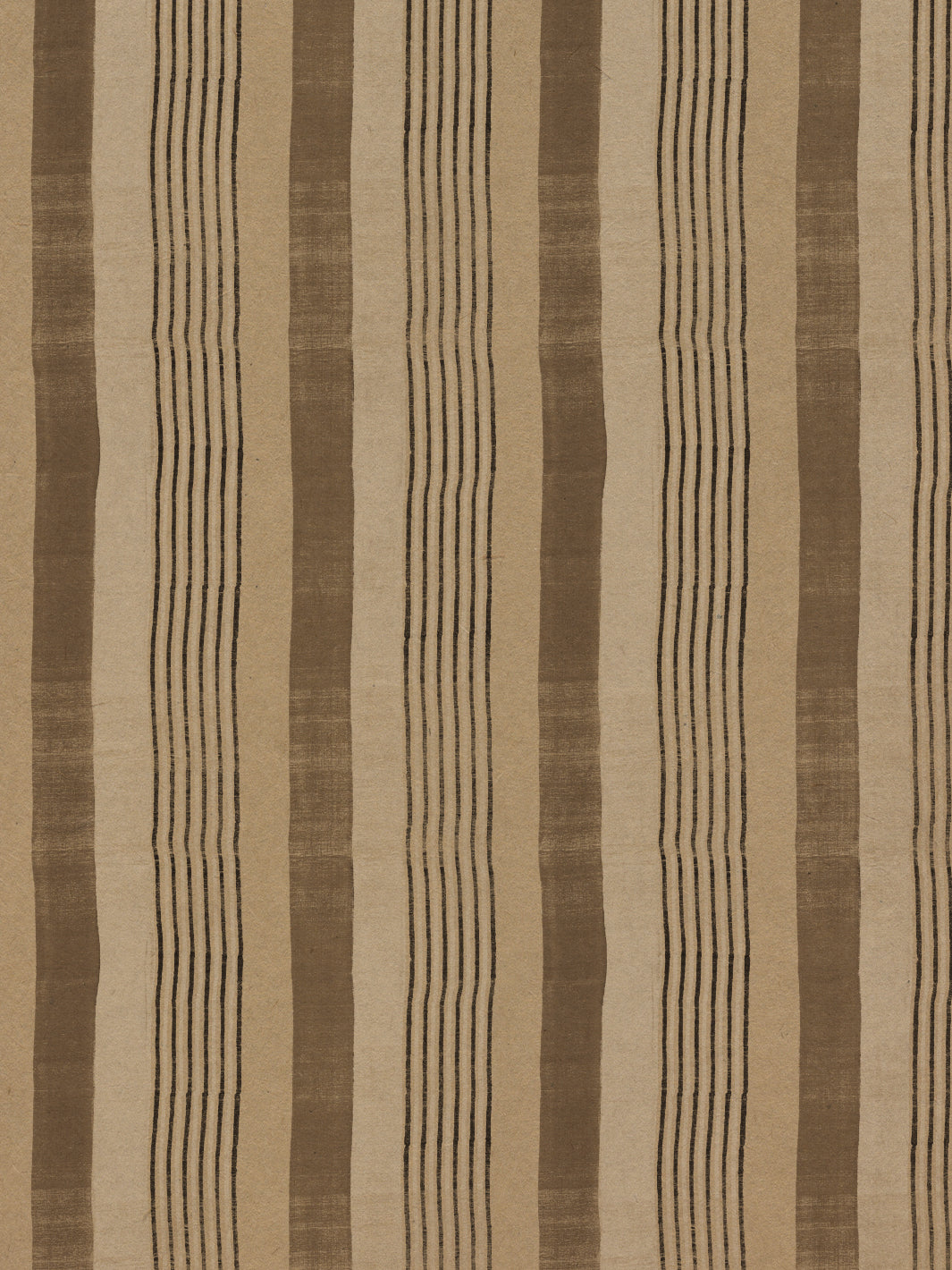 tent stripe small kraft wallpaper chris benz brown black