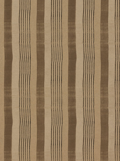 tent stripe small kraft wallpaper chris benz brown black