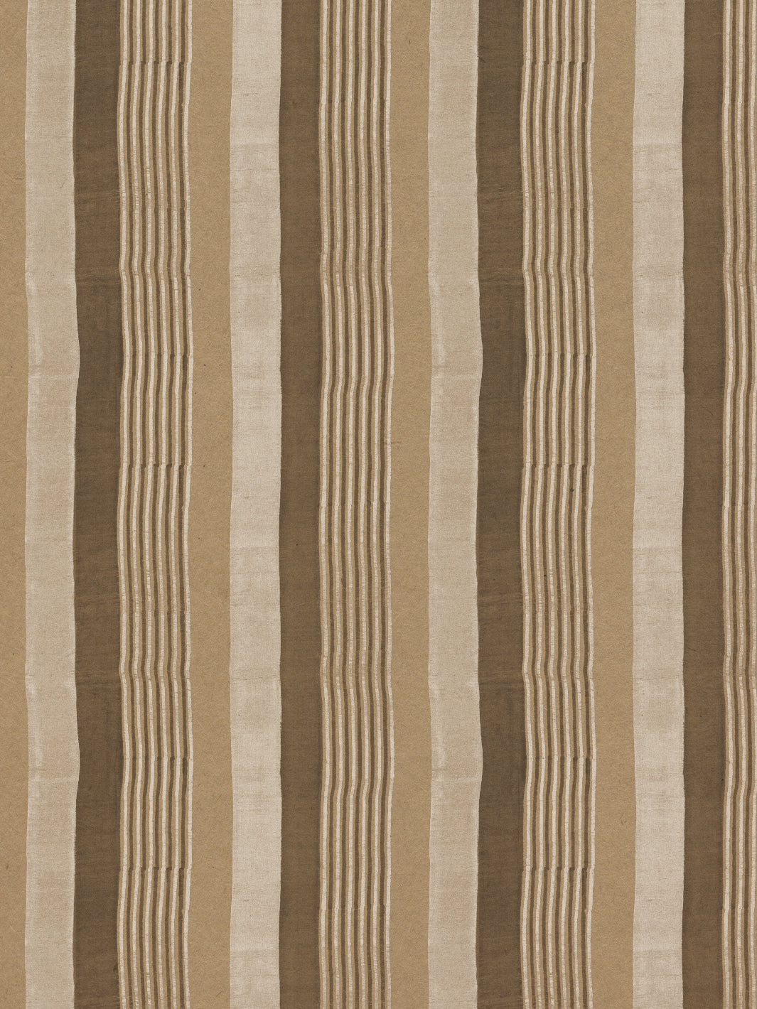 'Tent Stripe Small' Kraft Wallpaper by Chris Benz - Neutral