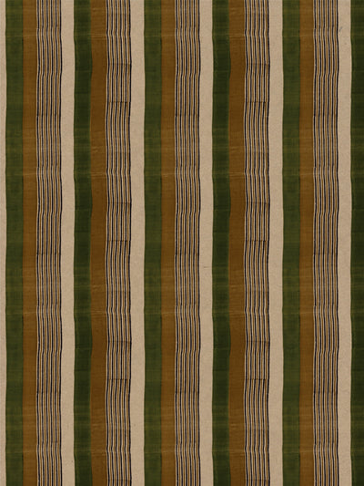 'Tent Stripe Small' Kraft Wallpaper by Chris Benz - Pine