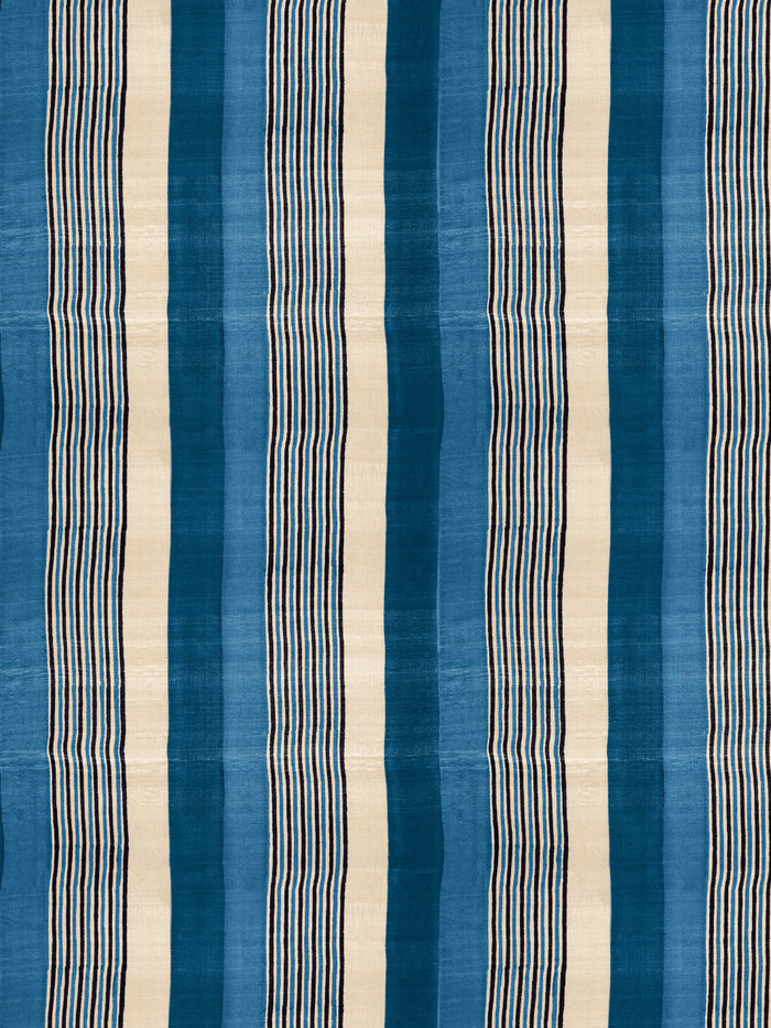 'Tent Stripe Small' Wallpaper by Chris Benz - Blues