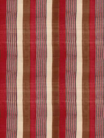 'Tent Stripe Small' Wallpaper by Chris Benz - Brown Red