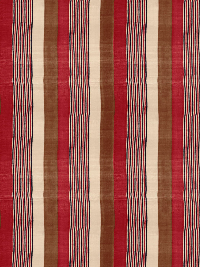 'Tent Stripe Small' Wallpaper by Chris Benz - Brown Red