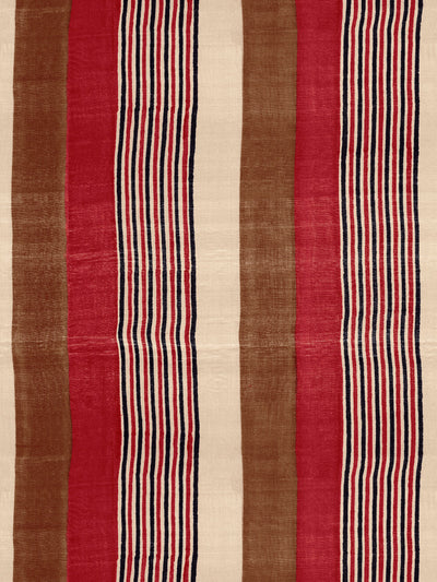 'Tent Stripe Small' Wallpaper by Chris Benz - Brown Red