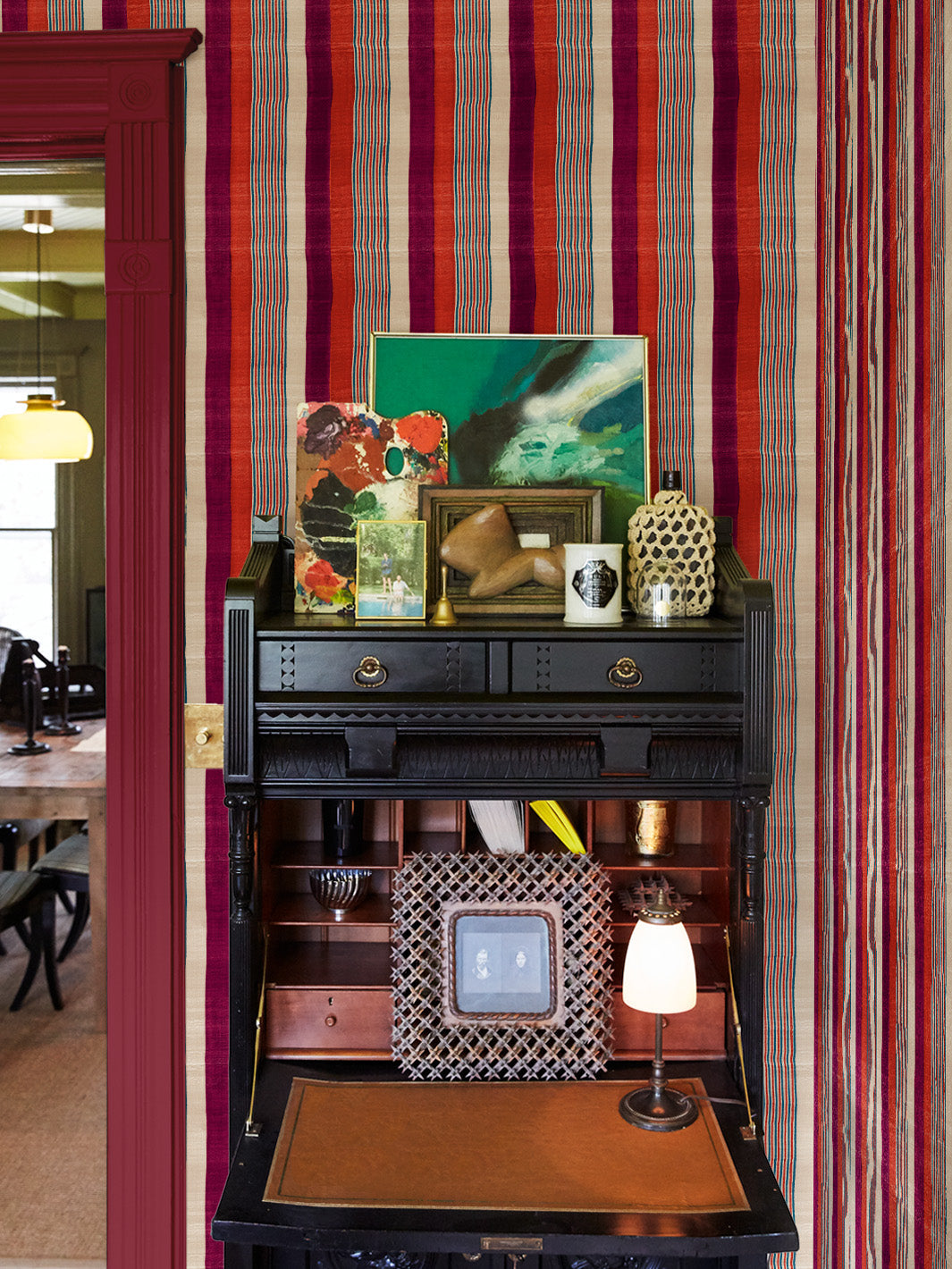 tent stripe wallpaper 'Tent Stripe Small' Wallpaper by Chris Benz