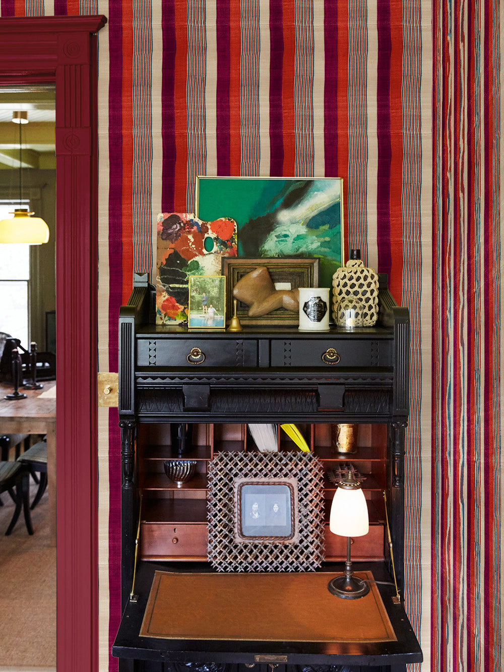 tent-stripe-small-wallpaper-chris-benz-magenta-red