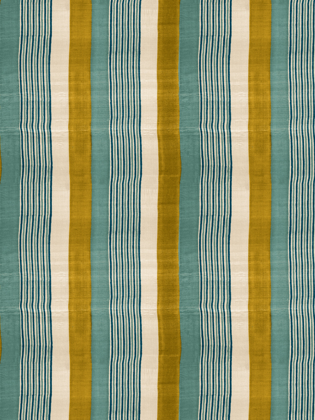 'Tent Stripe Small' Wallpaper by Chris Benz - Mustard