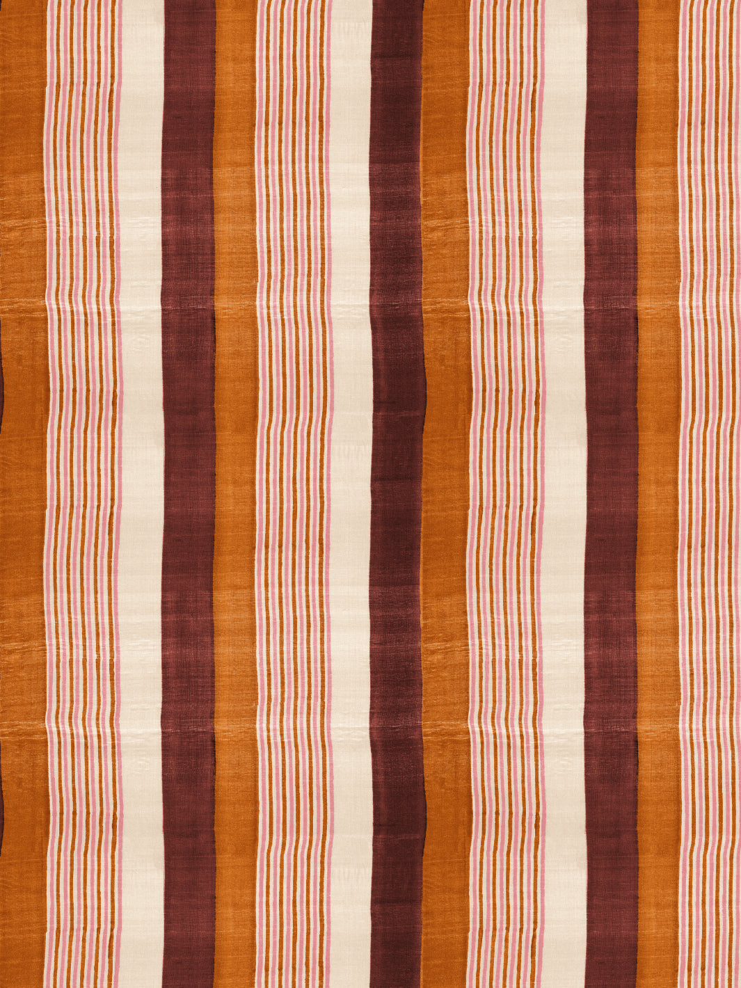 tent stripe small wallpaper chris benz rust terracotta pink