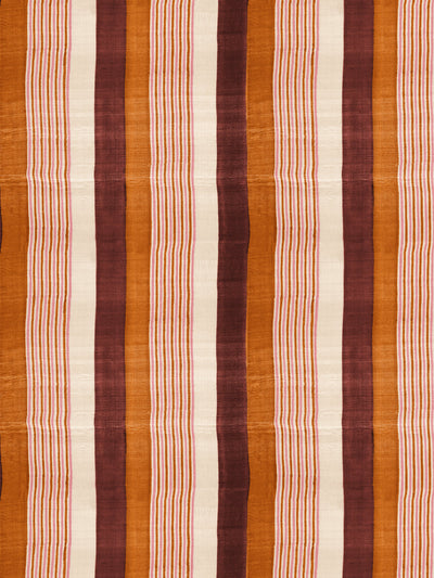 tent stripe small wallpaper chris benz rust terracotta pink