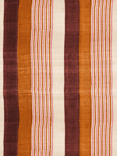 'Tent Stripe Small' Wallpaper by Chris Benz - Rust Terracotta Pink