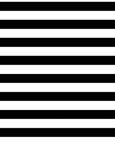 'Cabana Stripe' Wallpaper by Sugar Paper - Black