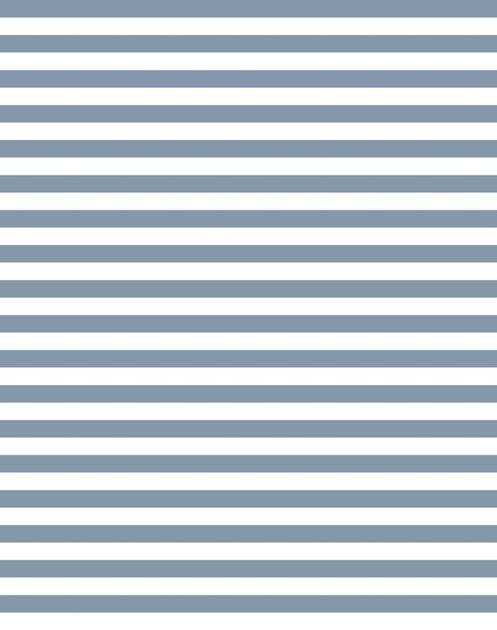 'Cabana Stripe' Wallpaper by Sugar Paper - French Blue