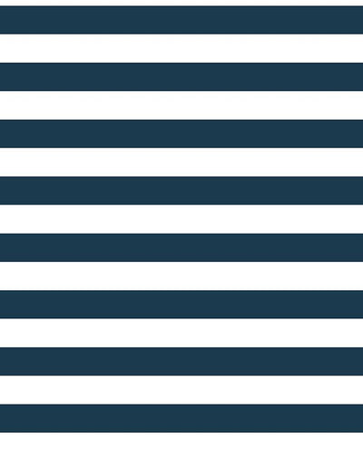 'Cabana Stripe' Wallpaper by Sugar Paper - Navy