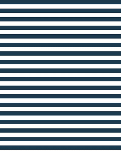 'Cabana Stripe' Wallpaper by Sugar Paper - Navy