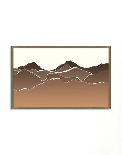 Artshoppe Torn Mountains by Nathan Turner - Framed Wall Art | Art by Wallshoppe