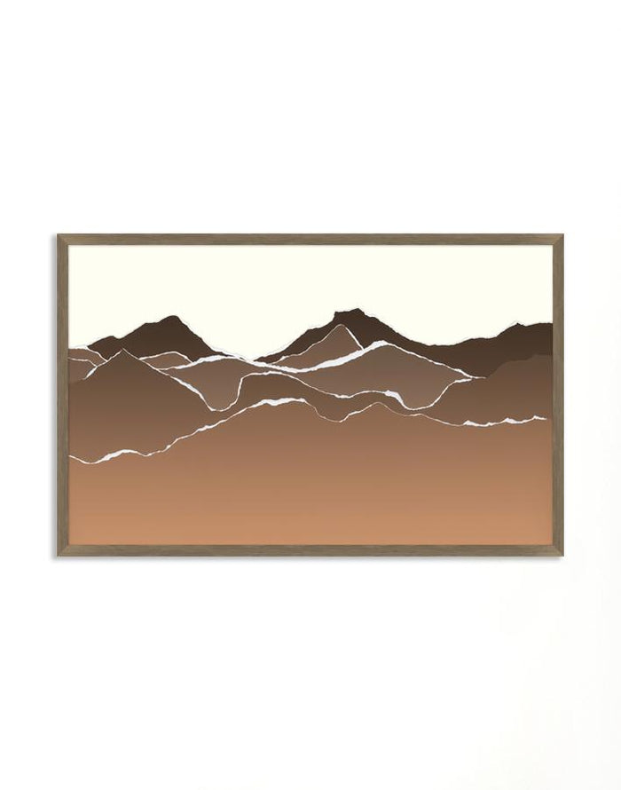 'Torn Edge Mountains' Framed Art by Nathan Turner