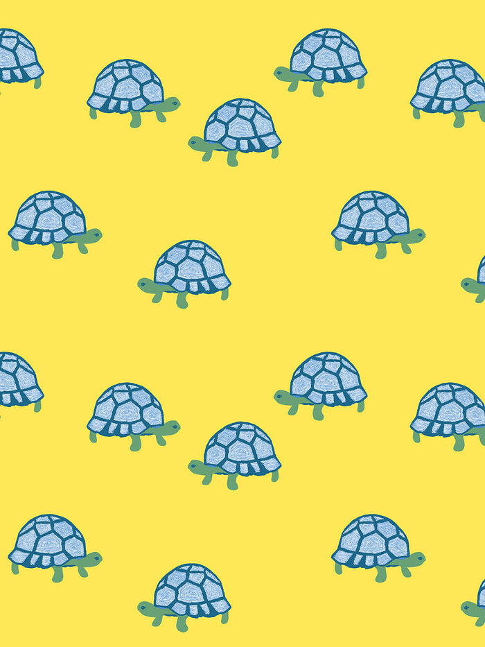 'Tortoise' Wallpaper by Tea Collection - Daffodil