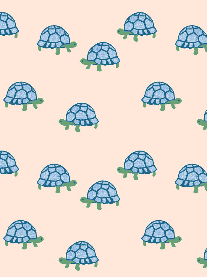 'Tortoise' Wallpaper by Tea Collection - Peach