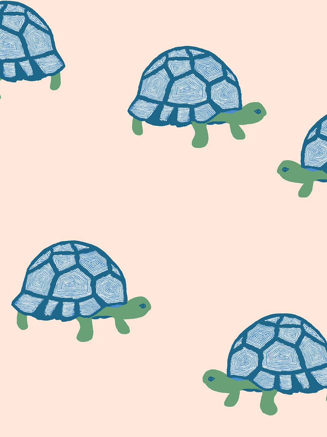 tortoise-wallpaper-by-tea-collection-peach