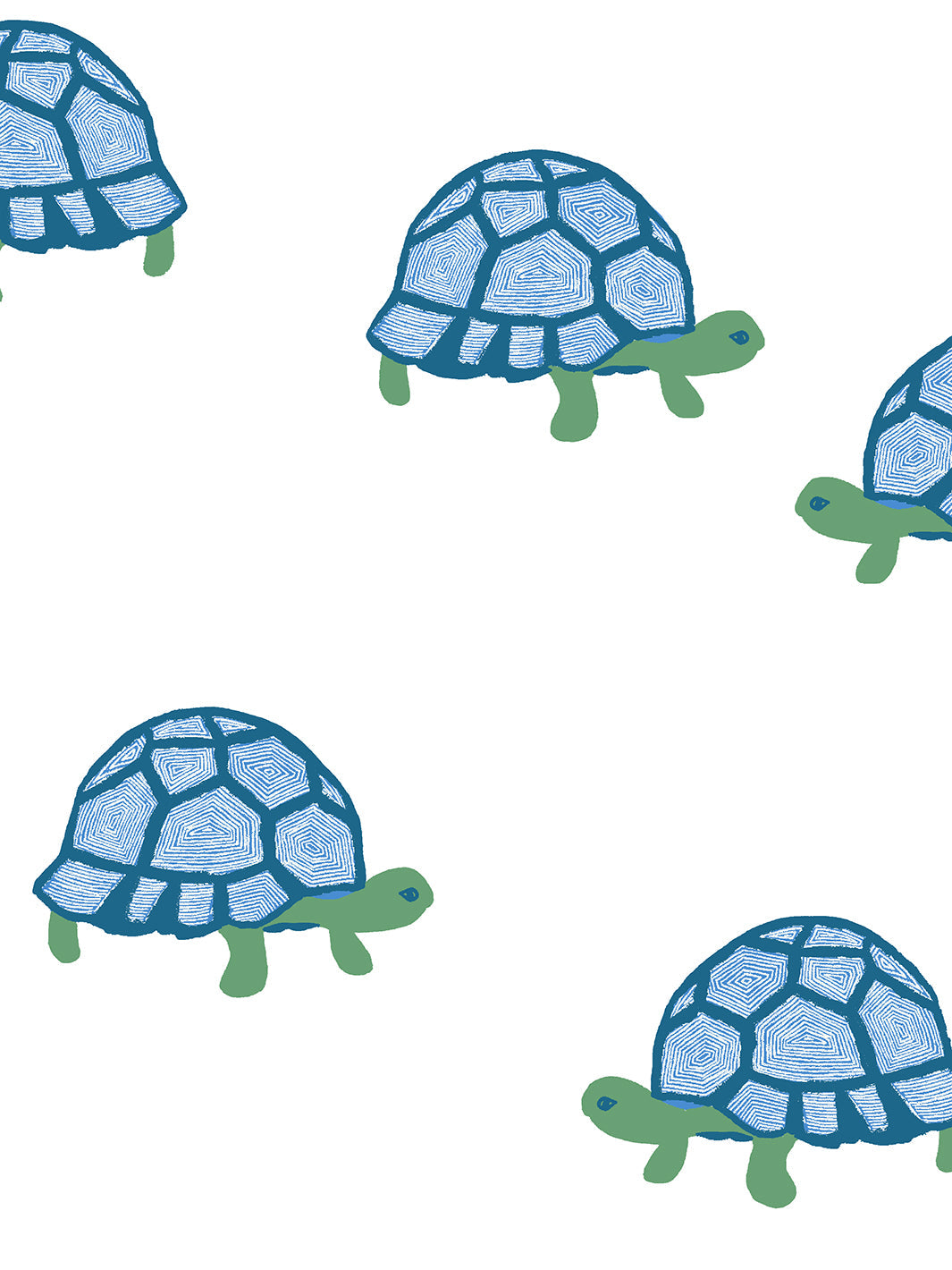 tortoise wallpaper by tea collection white