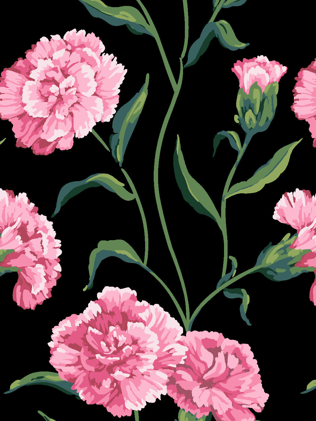 townhouse mural wallpaper by sarah jessica parker blush on black