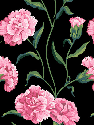 townhouse mural wallpaper by sarah jessica parker blush on black