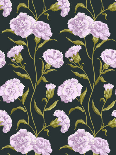 townhouse mural wallpaper by sarah jessica parker heliotrope on charcoal