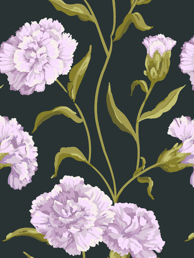 townhouse mural wallpaper by sarah jessica parker heliotrope on charcoal
