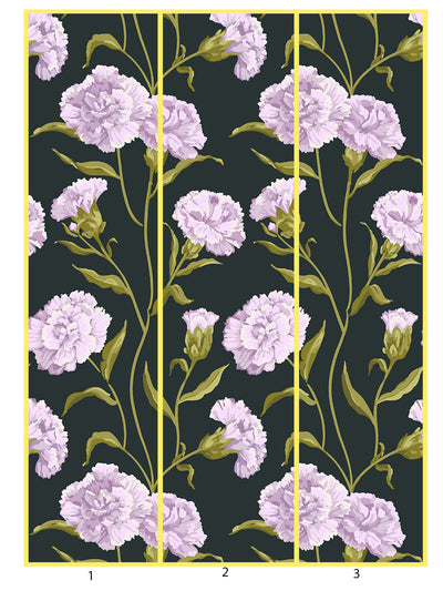 townhouse mural wallpaper by sarah jessica parker heliotrope on charcoal