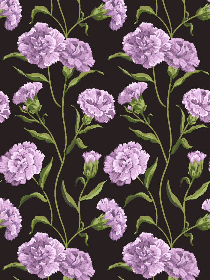 'Townhouse' Mural Wallpaper by Sarah Jessica Parker - Lavender on Almost Black