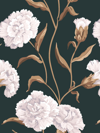 townhouse mural wallpaper by sarah jessica parker pearl on deep navy