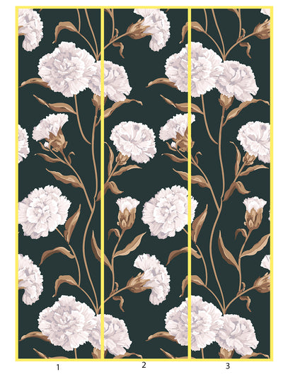 townhouse mural wallpaper by sarah jessica parker pearl on deep navy