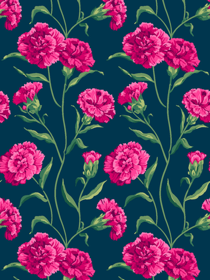 'Townhouse' Mural Wallpaper by Sarah Jessica Parker - Punch on Navy