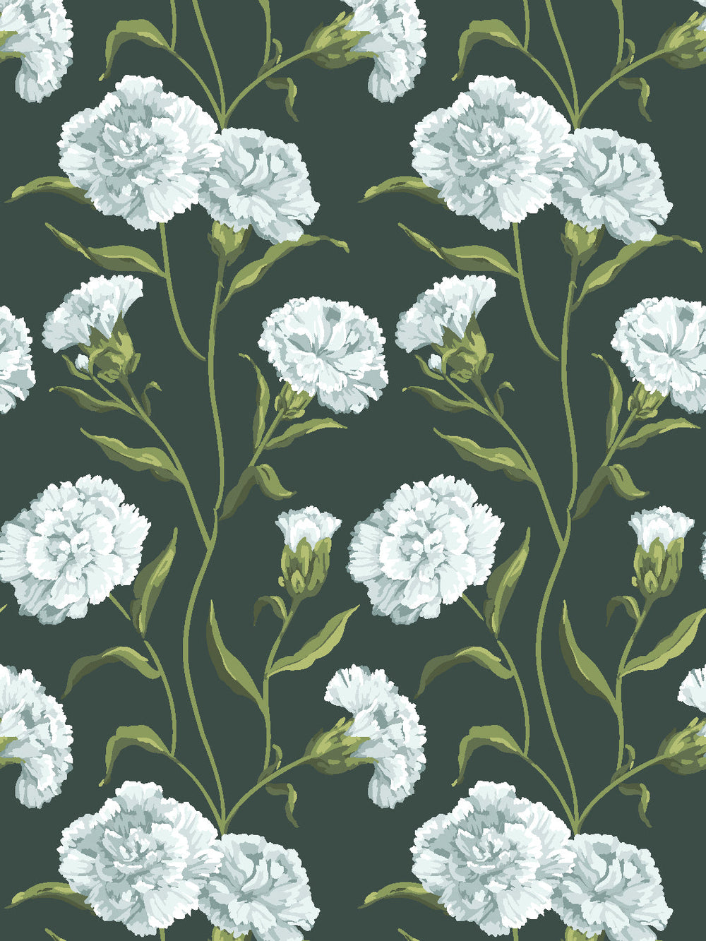 townhouse-mural-wallpaper-by-sarah-jessica-parker-silver-on-deep-juniper