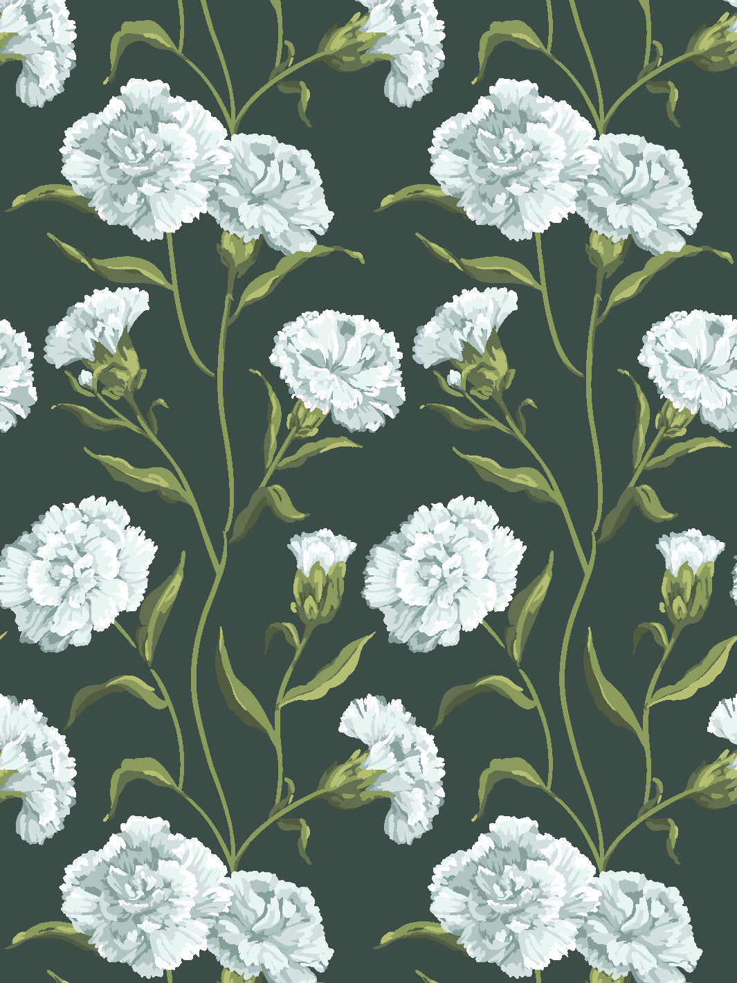 townhouse mural wallpaper by sarah jessica parker silver on deep juniper