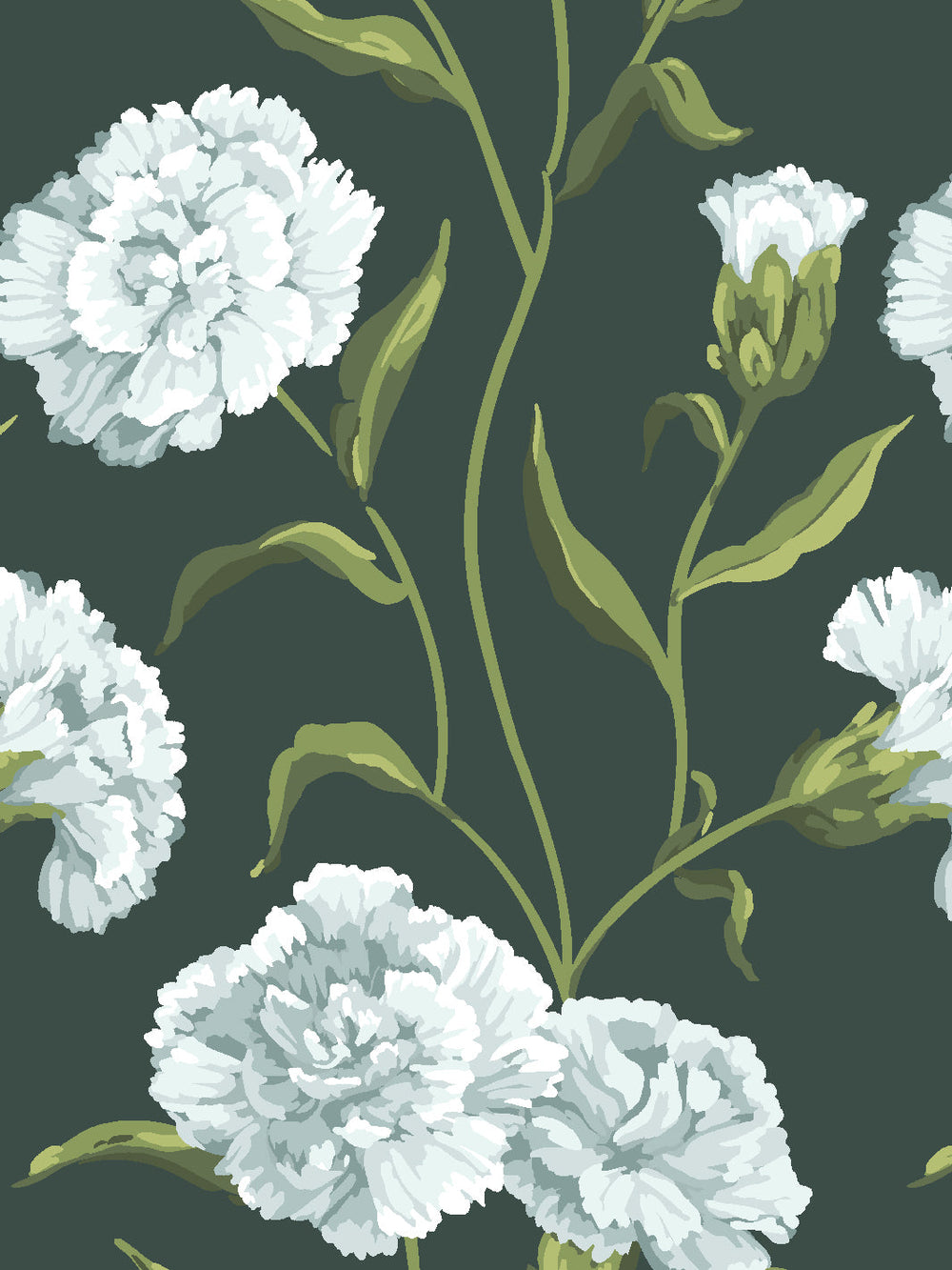 townhouse-mural-wallpaper-by-sarah-jessica-parker-silver-on-deep-juniper
