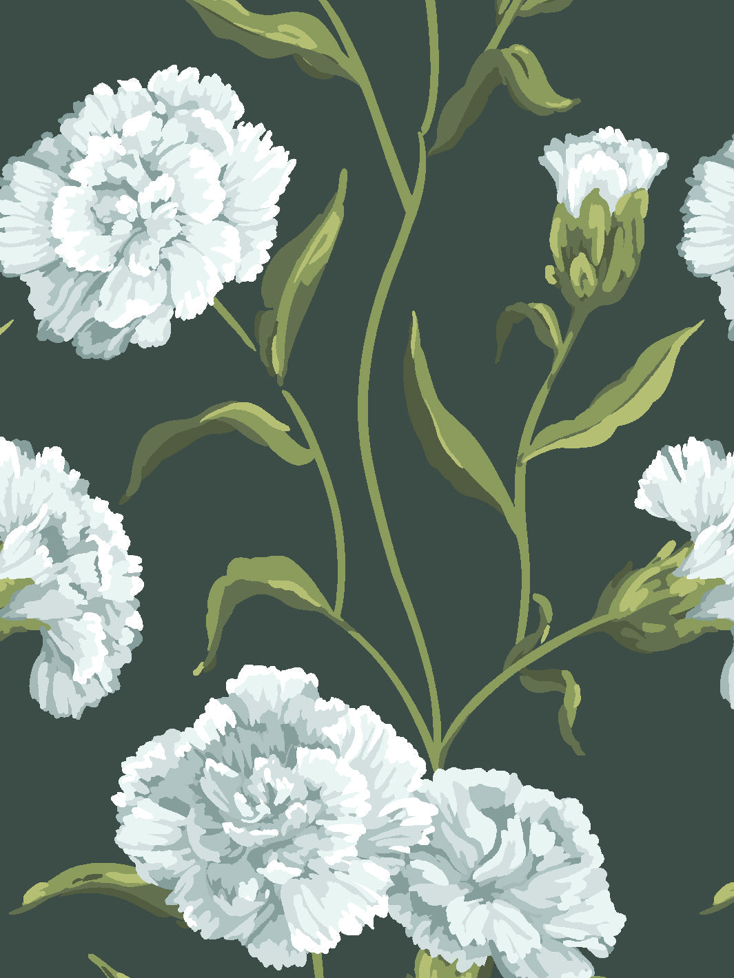 townhouse mural wallpaper by sarah jessica parker silver on deep juniper