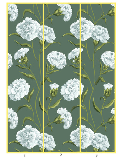 townhouse mural wallpaper by sarah jessica parker silver on spanish moss