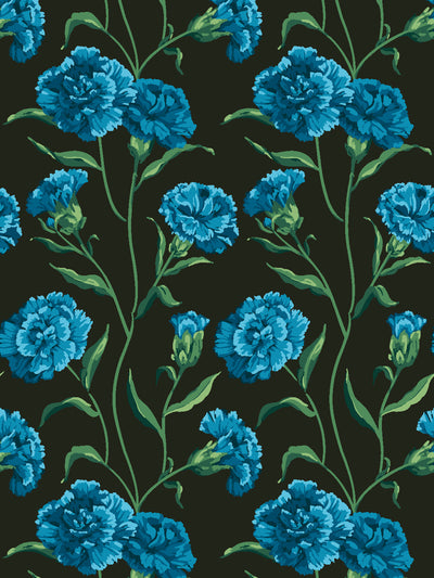 townhouse mural wallpaper by sarah jessica parker teal on charcoal