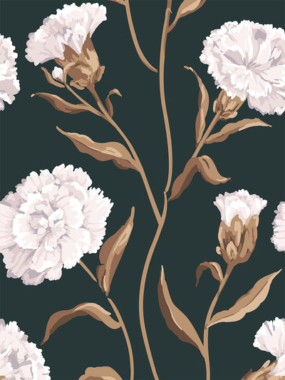 townhouse wallpaper by sarah jessica parker pearl on deep navy