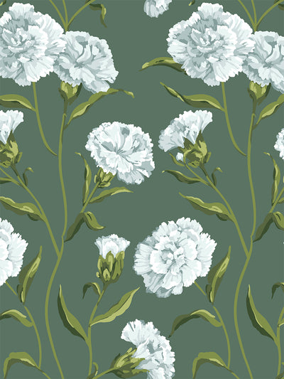 'Townhouse' Wallpaper by Sarah Jessica Parker - Silver on Spanish Moss
