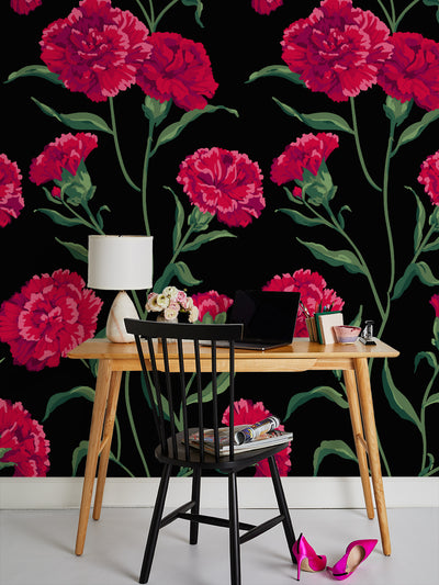 townhouse mural wallpaper by sarah jessica parker scarlett on black