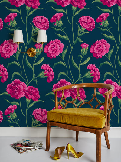 'Townhouse' Wallpaper by Sarah Jessica Parker - Punch on Navy