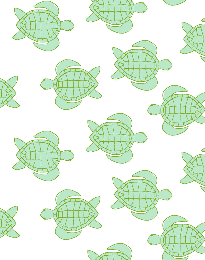 'Trailing Turtles' Wallpaper by Tea Collection - Caribbean