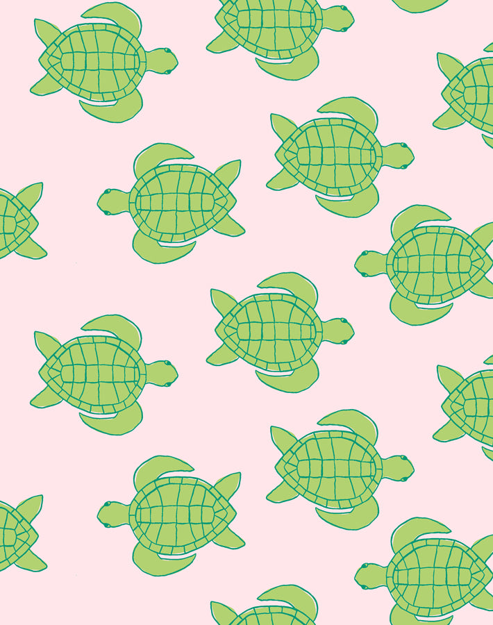 'Trailing Turtles' Wallpaper by Tea Collection - Piggy Bank