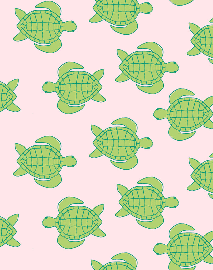 'Trailing Turtles' Wallpaper by Tea Collection - Piggy Bank