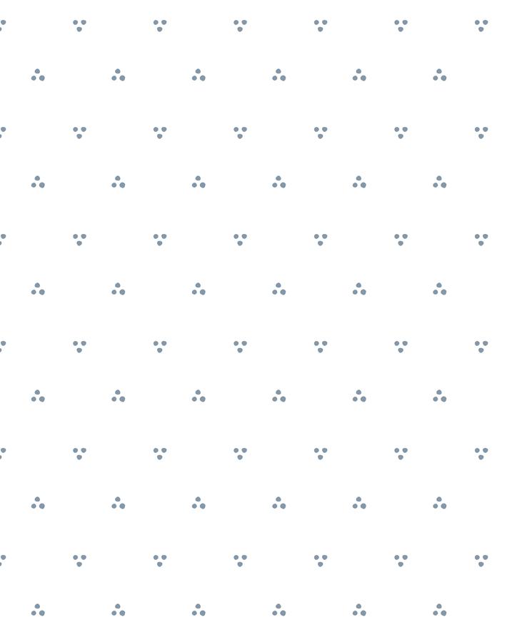 dainty dot french blue on white