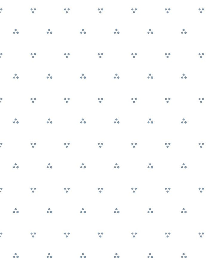 'Dainty Dot' Wallpaper by Sugar Paper - French Blue On White