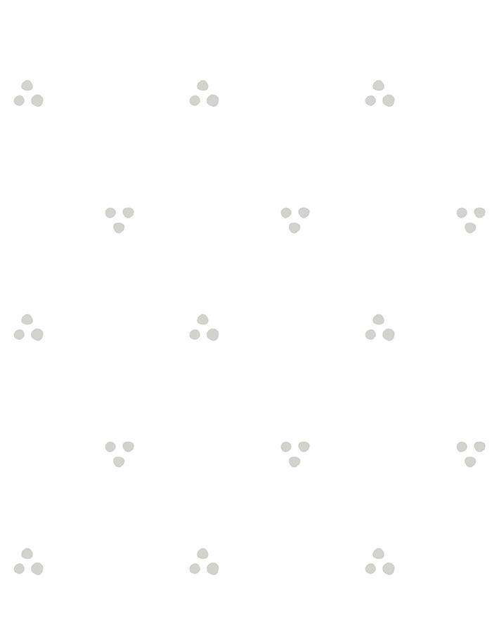 'Dainty Dot' Wallpaper by Sugar Paper - Grey On White